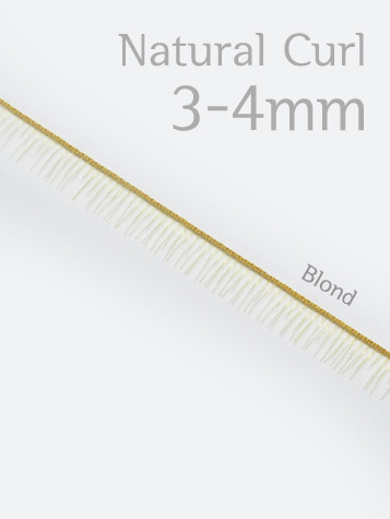 [속눈썹] 내추럴컬 3-4mm (블론드)-140mm